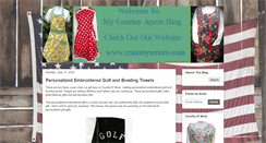 Desktop Screenshot of mycountryapron.com